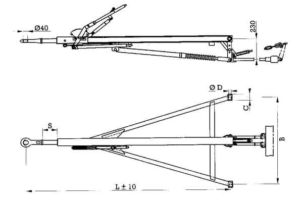 BPW - AM200010007026 - Inertia Brake 1000 mm BPW