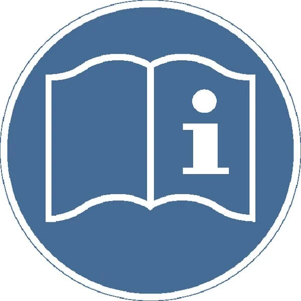 Brady - WB222726 - Sticker Mandatory Sign Instruction Manual Diameter 100mm Brady