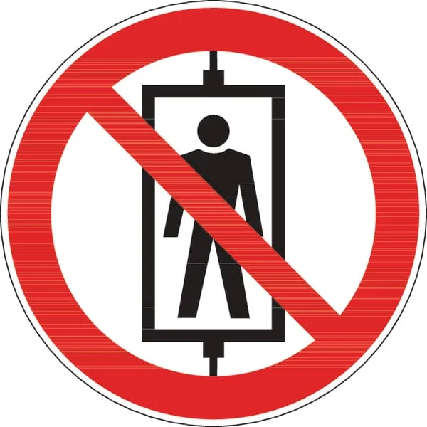 Brady - WB250033 - Sticker Prohibition Sign Passengers Forbidden Diameter 100mm Brady