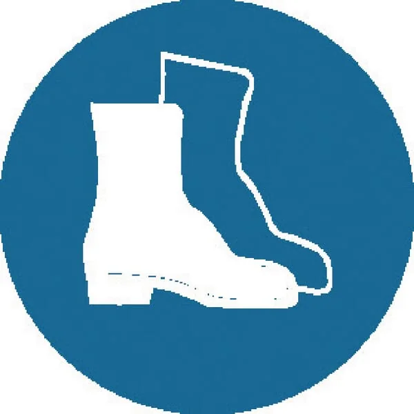 Brady - WB250109 - Sticker Mandatory Sign PPE Safety Shoes Diameter 200mm Brady
