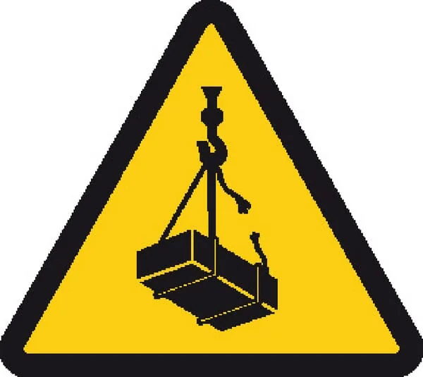 Brady - WB250217 - Sticker Warning Sign Lifted Goods 200x200mm Brady