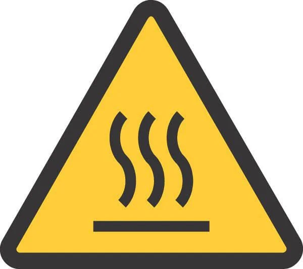 Brady - WB250246 - Sticker Warning Sign Hot Surface 100x100mm Brady