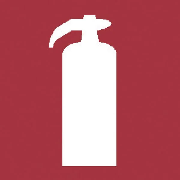 Brady - WB250509 - Sticker Fire Equipment Fire Extinguisher 100x100mm Brady