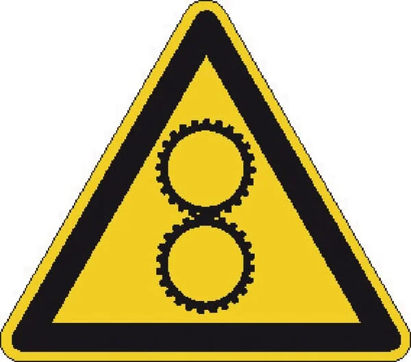 Brady - WB251629 - Sticker Warning Sign Machinery Rotating Parts 50x50mm Brady