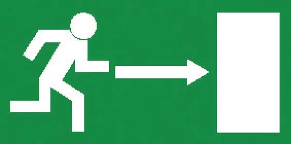 Brady - WB252418 - Sign Rescue 297x148mm Emergency Exit