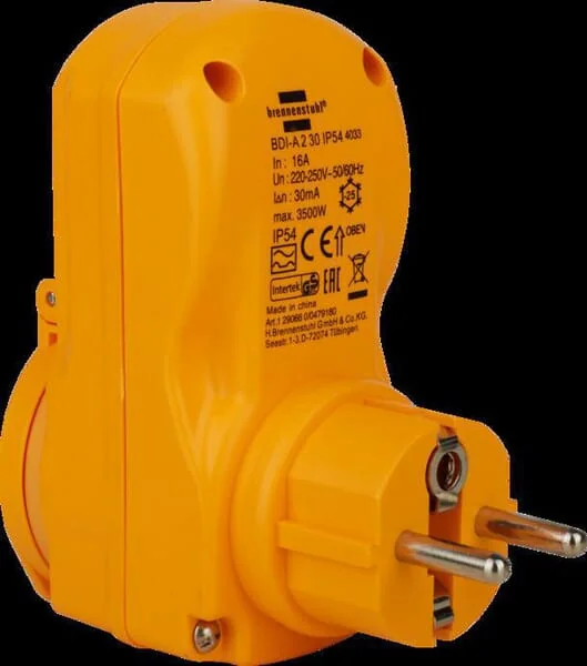 Brennenstuhl - EM1290660 - Personal Protection Adaptor BDI-A2