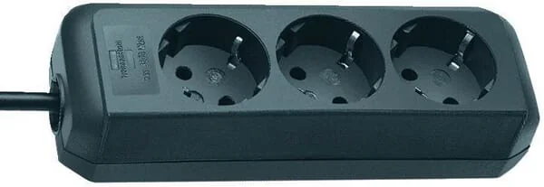Brennenstuhl - EM3110 - Socket, 3-Way Black