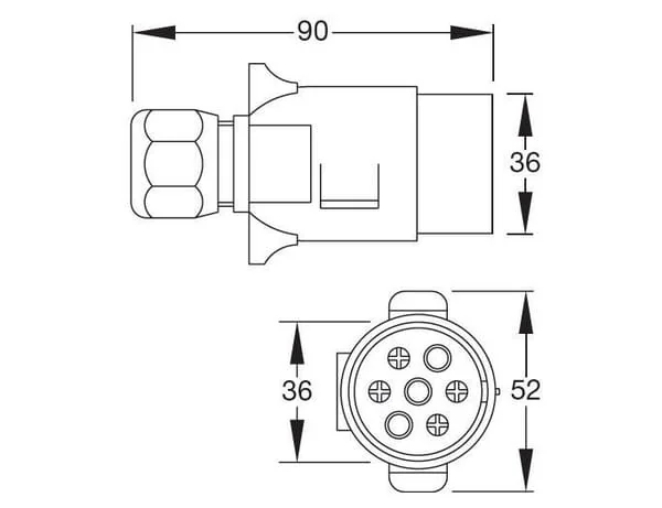 Britax - 1409901 - Plug 7 Pin