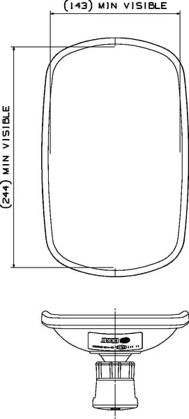 Britax - 7182320A - Mirror 263x160