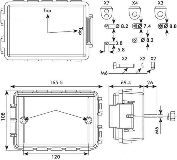 Britax - E0500 - Cable Connector Box 10 Suitable