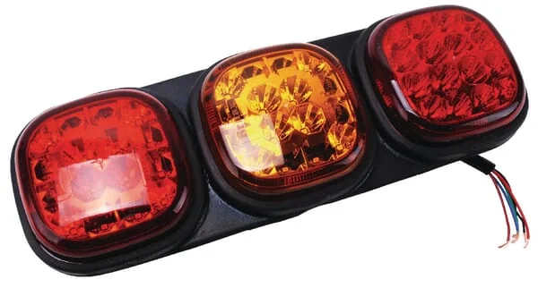 Britax - L1301LDV - Rear Light LED, Rectangular, 12/24V, Amber/Red, Bolt On