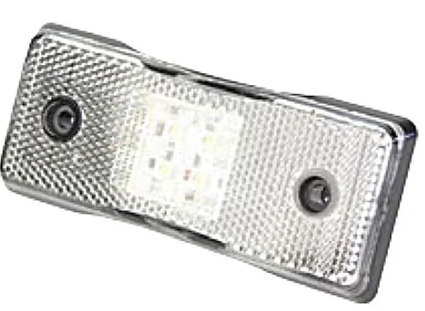 Britax - L4600LDV - Marker Light LED, Rectangular, 12/24v, White, Bolt On, Britax
