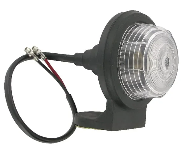 Britax - TOR2460 - Marker Light Round, 12/24v, White, Bolt On, Britax