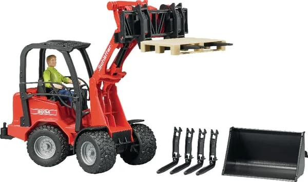 Bruder - U02191 - Agricultural Loader Schaeffer 2034 With Accessories