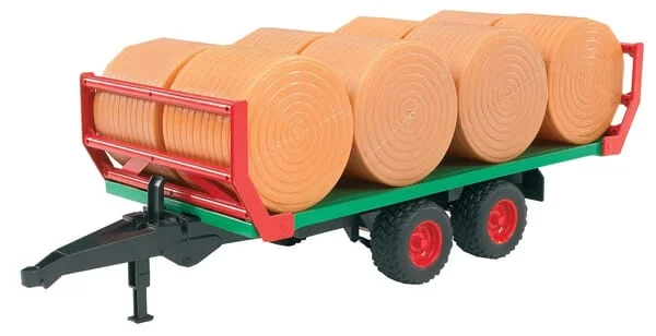 Bruder - U02220 - Round Bale Trailer With 8 Bales
