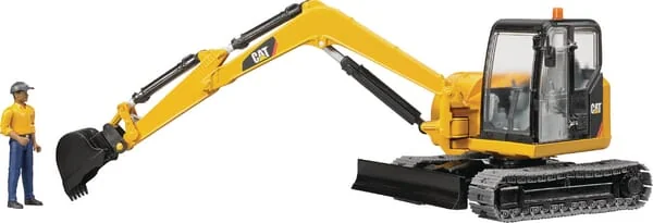 Bruder - U02466 - Worker On Cat Mini Excavator