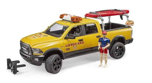 Bruder - U02506 - Ram 2500 Power Wagon Life Guard With Figure And Stand Up Paddle