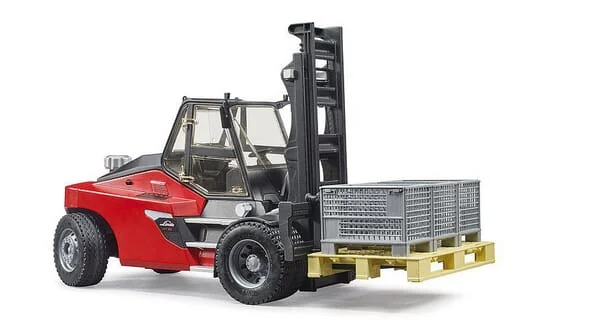 Bruder - U02513 - Linde HT160 Fork Lift With Pallet And 3 Pallet Cages