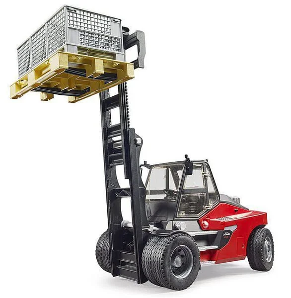 Bruder - U02513 - Linde HT160 Fork Lift With Pallet And 3 Pallet Cages