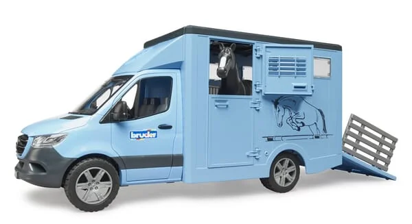 Bruder - U02674 - MB Sprinter Animal Transporter With 1 Horse