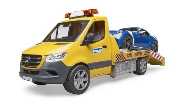 Bruder - U02675 - MB Sprinter Transporter With Light + Sound Module And Bruder Roadster