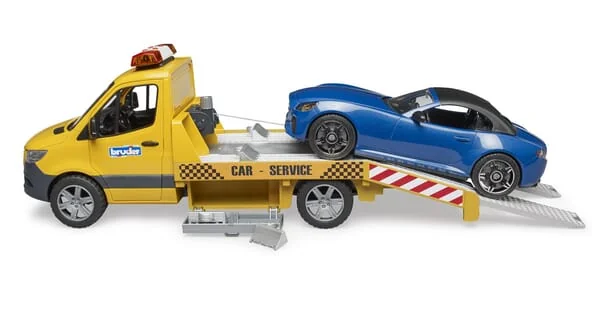 Bruder - U02675 - MB Sprinter Transporter With Light + Sound Module And Bruder Roadster
