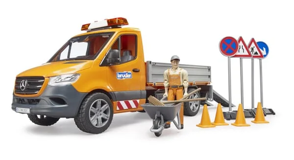 Bruder - U02677 - MB Sprinter Municipal With Driver, Light & Sound Module And Accessories