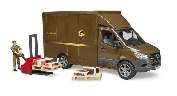 Bruder - U02678 - MB Sprinter UPS With Driver And Accessories