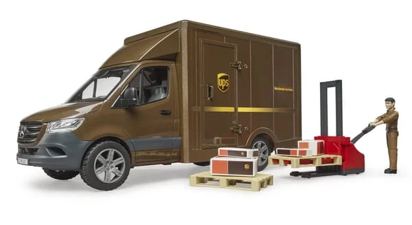 Bruder - U02678 - MB Sprinter UPS With Driver And Accessories