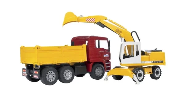 Bruder - U02751 - Man Construction Truck And Excavator