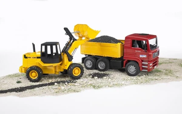 Bruder - U02752 - Man Dump Truck With Excavator