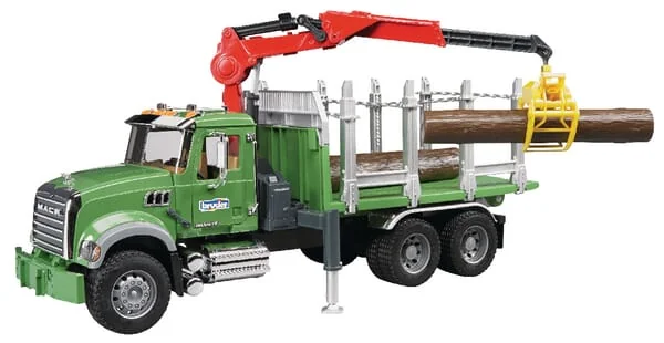 Bruder - U02824 - Mack Granite Log Transport Truck