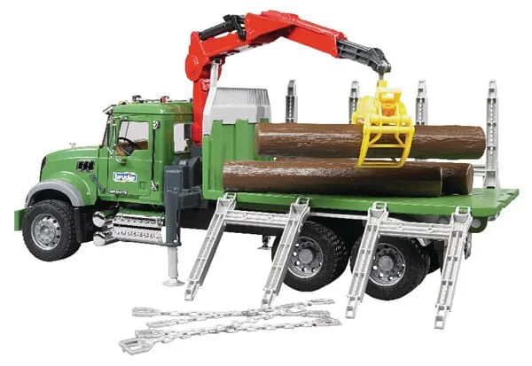 Bruder - U02824 - Mack Granite Log Transport Truck