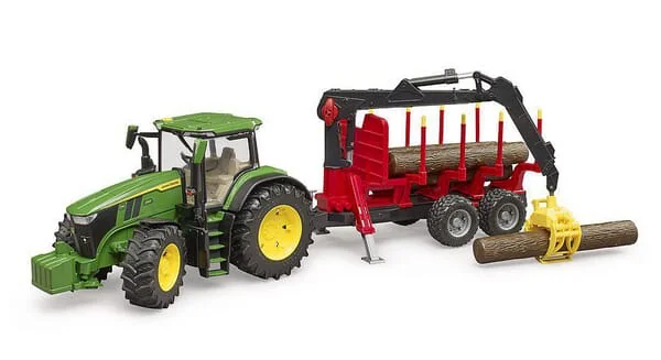 Bruder - U03154 - John Deere 7R 350 With Tree Trailer