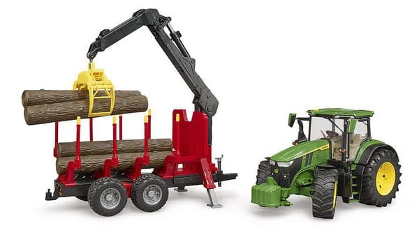 Bruder - U03154 - John Deere 7R 350 With Tree Trailer