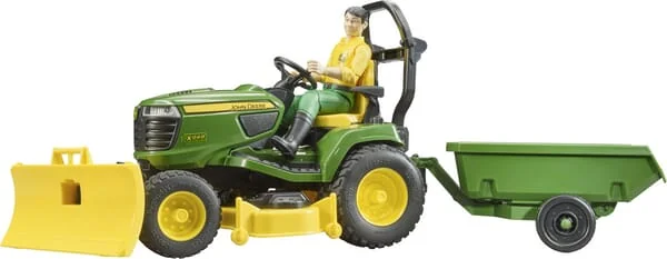 Bruder - U62104 - John Deere Garden Tractor with Trailer