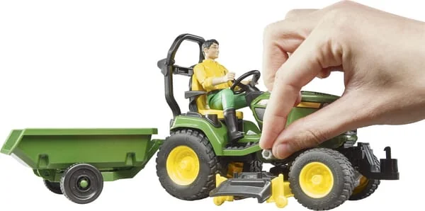 Bruder - U62104 - John Deere Garden Tractor with Trailer