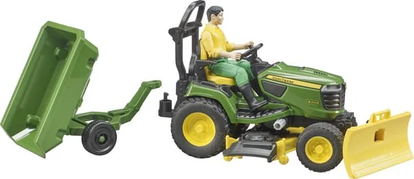 Bruder - U62104 - John Deere Garden Tractor with Trailer