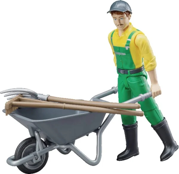 Bruder - U62610 - Farmer Figure with Accessories