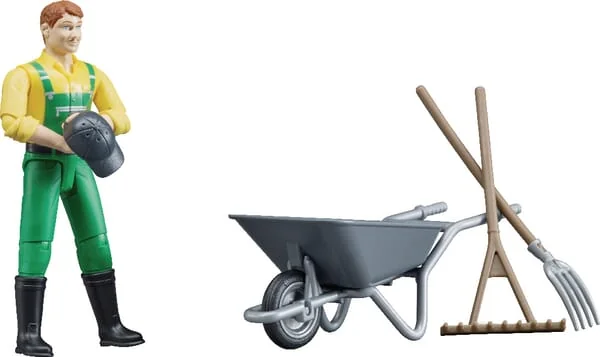 Bruder - U62610 - Farmer Figure with Accessories