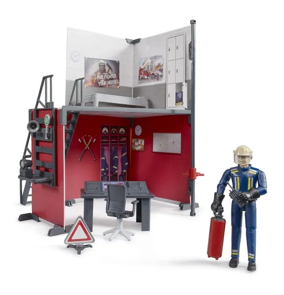 Bruder - U62702 - Bworld Fire Station with Fireman