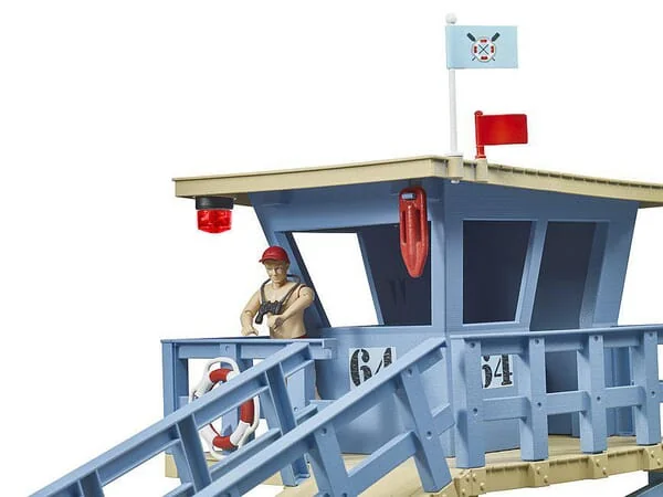 Bruder - U62780 - Life Guard Station with Quad and Jet Ski, Bworld