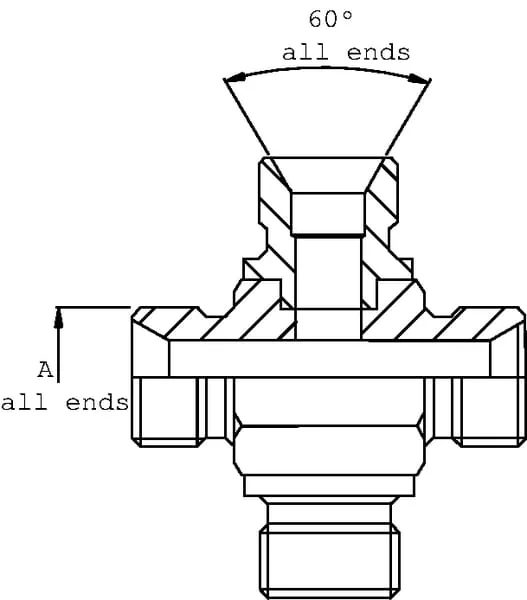 Burnett & Hillman - CROSS06BM - Cross Adaptor R3/8 M