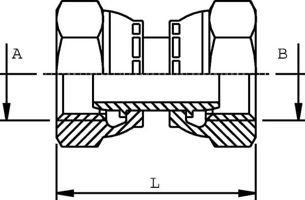 Burnett & Hillman - FFB16 - Adaptor F/F 1 BSP
