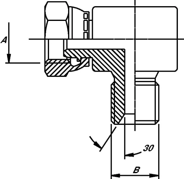 Burnett & Hillman - MF900806K - Compact Elbow M/F 1/2x3/8 BSP