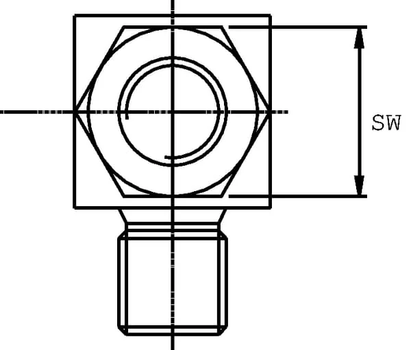 Burnett & Hillman - MM9006K - Compact Elbow M/M 3/8 BSP