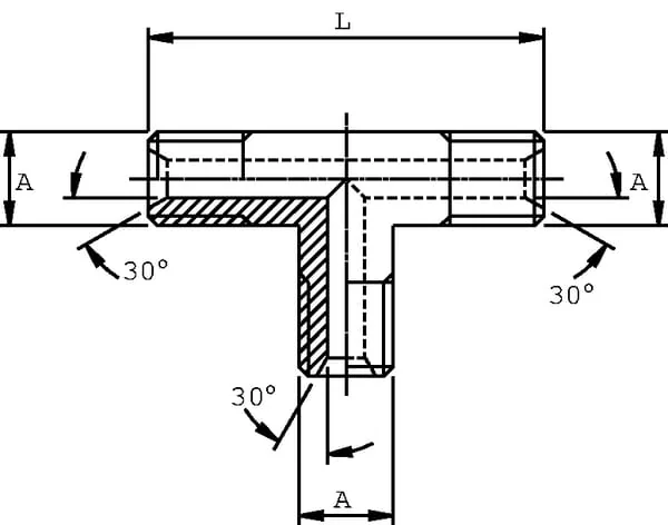 Burnett & Hillman - T10MBH - Adaptor T Piece 5/8" BSP M