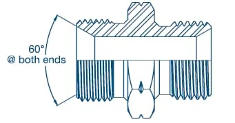Burnett & Hillman - VNBM0612 - Adaptor M/M 3/8 BSP x M12