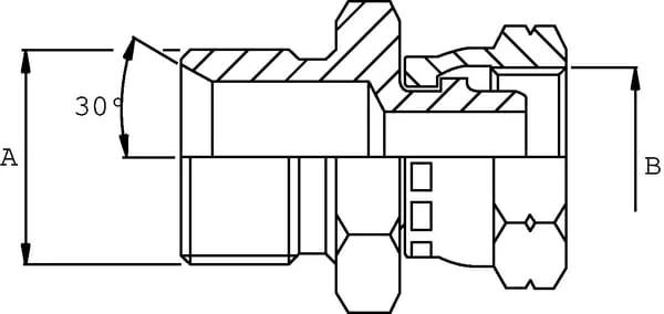 Burnett & Hillman - VNBMW0616 - Adaptor M/F 3/8 BSP x M16