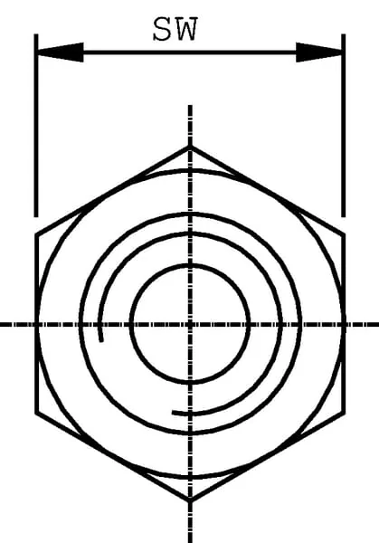 Burnett & Hillman - VNBN0806 - Adaptor M 1/2 BSP x 3/8 NPT